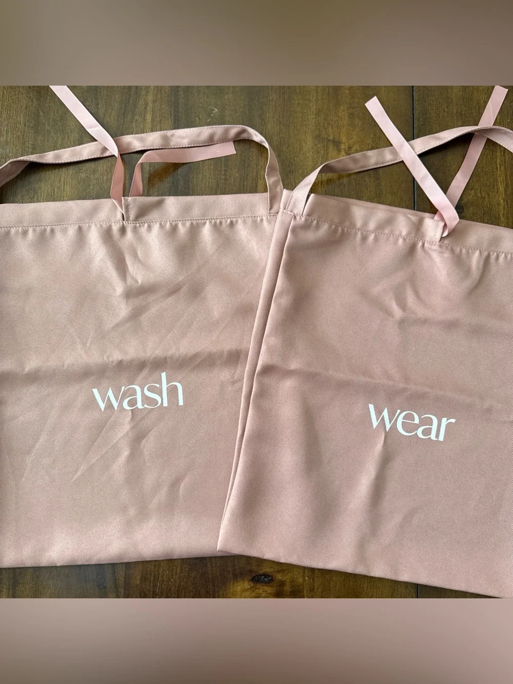 NEW Hanky Panky Mauve Pink Laundry Bags WASH WEAR Travel Drawstring Clothes Sack